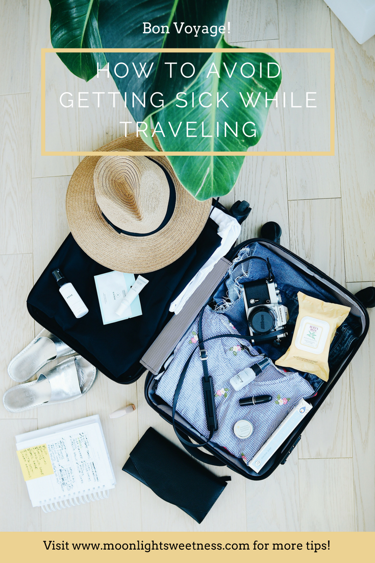 How To Avoid Getting Sick While Traveling - Moonlight Sweetness